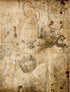 Antique Background Mulberry Rice Paper, 8 x 10.5 inch - 6 x Different Printed Mulberry Paper Images 30gsm Visible Fibres for Decoupage Crafts Mixe...
