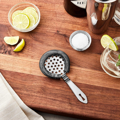 Barfly Classic Hawthorne Spring Bar Strainer, O/S, Gun Metal Black...