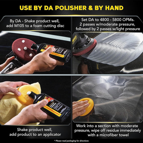 Meguiar's Mirror Glaze M10508 Ultra-Cut Compound - Professional Grade Formula with Fast Cutting Action that Removes Scratches, Heavy Swirls and Mo...