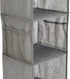 Amazon Basics 6-Tier Hanging Closet Shelf Organizer With Pockets, 8.5" D x 12" W x 9" H, Grey...