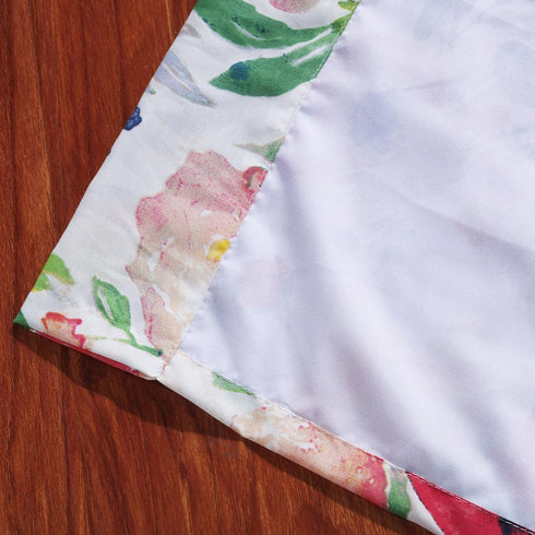 Barefoot Bungalow Blossom Watercolor Floral Window Valance, 84 W x 19 L inches...