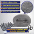 MAPORCH Steel Wool for Mice Control - 3 Pack, 3.2"x7.5 ft Wool, Gap Filler for Home & Garage, DIY Bundle with Gloves & Scissors...