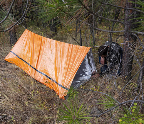MEKKAPRO Emergency Tent Shelter - Survival Tent - 2 Person Emergency Shelter - Resistant and Ultra Lightweight Life Tent - Water and Windproof Tub...
