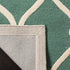SAFAVIEH Cambridge Collection Accent Rug - 2' x 3', Teal & Ivory, Handmade Moroccan Wool, Ideal for High Traffic Areas in Entryway, Living Room, B...