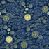 Modern Impressionist Art Peel and Stick Wallpaper, 17.71in X 118.1in Self Adhesive Removable WallPaper Abstract Starry Sky Contact Paper Waterproo...