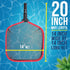 U.S. Pool Supply Professional 14" Swimming Pool Leaf Skimmer Net, Heavy Duty - Strong Reinforced Aluminum Frame for Faster Cleaning & Easier Debri...