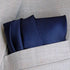 Deluxe Navy Silk Jacquard Pocket Square by Royal Silk - Premium 34-momme, 6-Ply Silk -100% Silk...