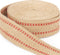 ZAIONE 10 Yards Width 2" Roll Natural Burlap Red Line Jute Webbing Ribbon Upholstery Chair Webbing Tape for Outdoor DIY Gear Repai (Red Stripes)...