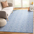 SAFAVIEH Montauk Collection Accent Rug - 2'6" x 4', Blue & Ivory, Handmade Greek Key Cotton, Ideal for High Traffic Areas in Entryway, Living Room...