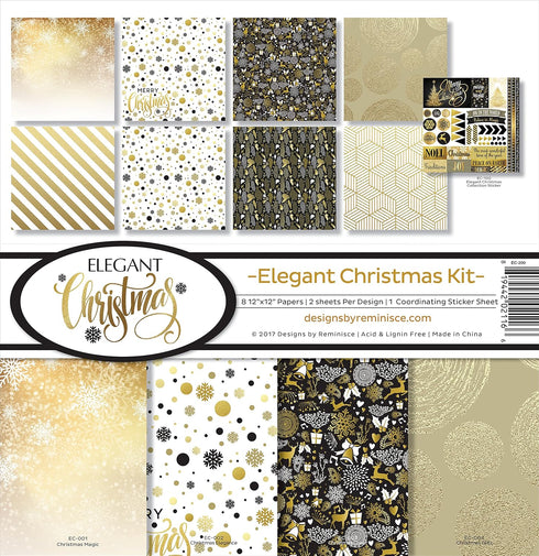 Reminisce EC-200 Elegant Christmas Scrapbook Collection Kit...