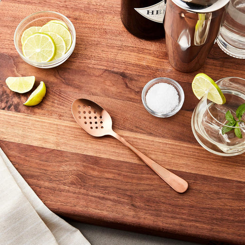 Mercer Culinary 18-8 Stainless Steel Plating Spoon, 7-7/8 Inch, Rose Gold...