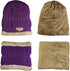 HINDAWI Winter Hat Scarf Gloves Slouchy Beanie Snow Knit Skull Cap Touch Screen Mittens Circle Scarves for Women Men...