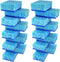 Blue Multi Use Scrub Sponge. Made in Europe. 18 Pack, 4.3x2.8x1.4 inches. Heavy Duty and Non Scratch Fiber. Odorless, Durable. Delicate Scouring S...