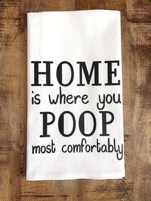 Handmade Funny Bathroom Towel - 100% Cotton Funny Flour Sack Hand Towel for Bath - 28x28 Inch Perfect for Hostess Housewarming Christmas Mother’s ...