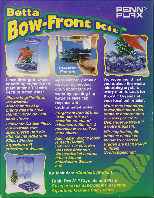Penn-Plax Betta Bowfront Aquarium Tank Kit...