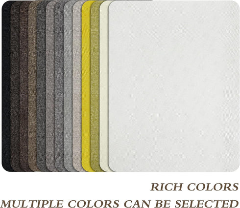 KING MOUNTAIN Fine Linen Repair Patches, Self-Adhesive Linen Fabric Patches, 8X11 inch 2 PCS, Multi Color, Can be Used for Linen Sofa Repair and L...