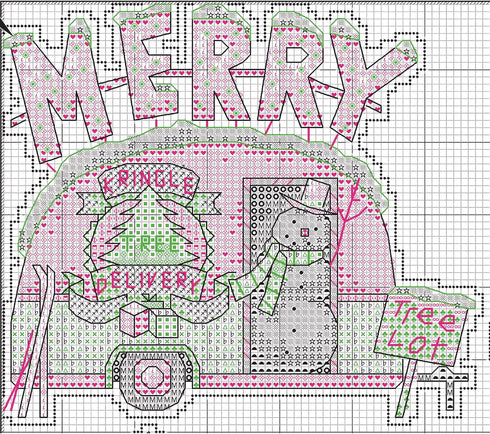 Dimensions Holiday Truck Christmas Ornaments Counted Cross Stitch Kit for Beginners, 14 Count Plastic Canvas, 4pc...
