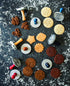 Nordic Ware 01236 Yuletide Cast Cookie Stamps, 3-inch rounds, Silver...