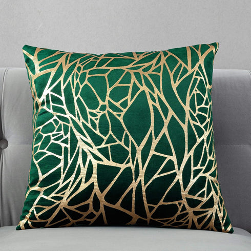 TAOSON Pack of 2,Irregular Abstract Lines Geometric Bronzing Printed Cozy Soft Throw Pillow Cases Cushion Covers Shells for Sofa Couch Bed Home De...