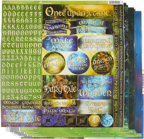 Reminisce Fairy Forest Collection Kit Multicolor, 12" by 12"...
