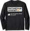 Funny Camping Saying Humor Outdoorsy Joke Camp Gear Gift Long Sleeve T-Shirt...