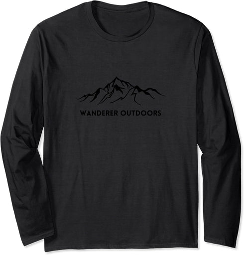 Mountains Hiking and Camping Gear Long Sleeve T-Shirt...