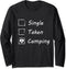 Single Taken Camping Gear List Valentine's Day Long Sleeve T-Shirt...