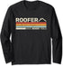 retro Roofer Have Bigger Tools Handyman roofer roofing men Long Sleeve T-Shirt...