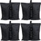 Sunnydaze Polyester Sandbag Canopy Weights - Fillable Canopy Anchors - Easy to Attach - Set of 4 - Black...