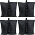 Sunnydaze Polyester Sandbag Canopy Weights - Fillable Canopy Anchors - Easy to Attach - Set of 4 - Black...
