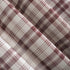 No. 918 Blair Farmhouse Plaid Semi-Sheer Tab Top Curtain Panel, 52" x 63", Red/Ecru Off-White...