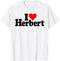 I LOVE HEART HERBERT HERBIE HERB T-Shirt...
