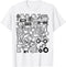 Construction Site Doodle Excavator Worker Crane Helmet Tools T-Shirt...