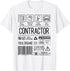 Contractor Job Description Tools Funny Sarcastic T-Shirt...