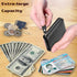 Men's Zipper Wallet Leather Bifold Wallets Slim RFID Blocking Zip Around Credit Card Holder Compact Small Wallet...