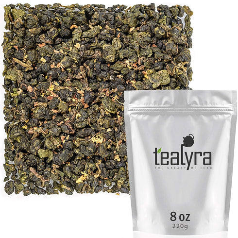 Tealyra - Osmanthus Gui Hua Oolong - Taiwanese Oolong Loose Leafe Tea - Sweet and Aromatic Taste - Naturally Produced - 220g (8-ounce)...
