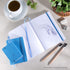Pentalic 6"x 8" Pocket Sketchbook Traveler Journal, 160 Pages, Bright Blue...