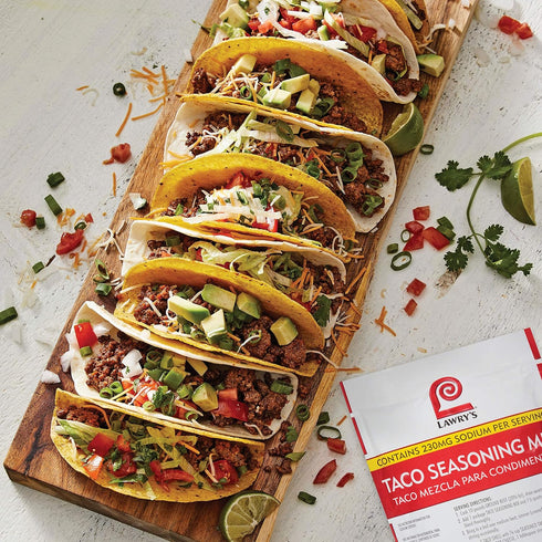 Lawry's Taco Seasoning Mix, 9 oz - One 9 Ounce Packet of Taco Seasoning Mix, Best for Chicken, Beef, Fish, Pork or Plant-Based Tacos...