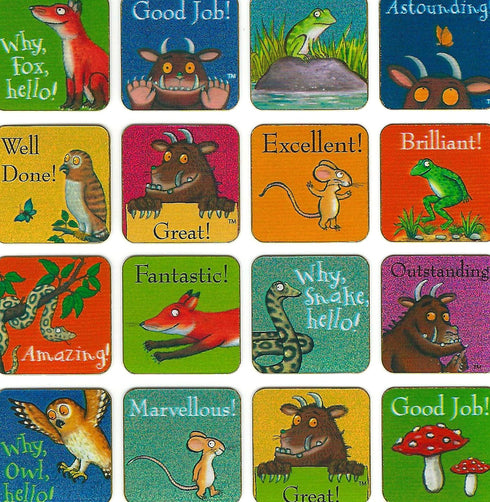 01.70.30.016 The Gruffalo Reward Chart and Sparkly Stickers...