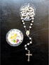 YRP teens 12 pcs White Scented Wooden Rosaries First Communion Party Favors Recuerdos Rosario...