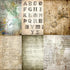 Antique Background Mulberry Rice Paper, 8 x 10.5 inch - 6 x Different Printed Mulberry Paper Images 30gsm Visible Fibres for Decoupage Crafts Mixe...