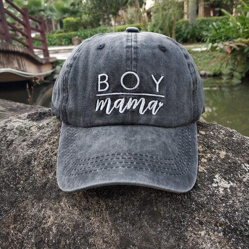 Waldeal Women's Embroidered Baseball Cap Boy Mama Mom Vintage Distressed Dad Hat - Ponytail...