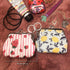 Small Buckle Coin Purse Vintage Pouch Kiss-lock Clasp Change Purse Keychain Wallet (2 Pack - Summer Lemon & Pink Strawberry)...