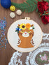 hi stone 4 Embroidery Sets for Beginners, DIY Adult Beginner Cross Stitch Kits, 4 Cross Stitch Kits, 2 Embroidery Hoops,Scissors,Needles,Needlepoi...