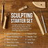 US Art Supply 12-Piece Pottery and Clay and Sculpting Tools Set with Canvas Zippered Case...
