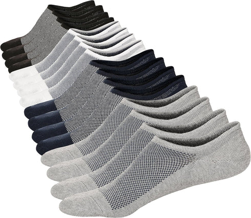 Mottee&Zconia No Show Socks for Unisex Mens Womens Low Cut No See Liner Invisible Ankle Cotton Socks...