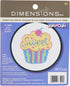 Dimensions Learn-A-Craft 'Cupcakes' Mini Counted Cross Stitch Kit for Beginners, 3'', Small...