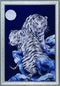 Design Works Crafts Tobin SNT-IC2R-10 Moonlit Tigers Counted Cross Stitch Kit-16"X23" 14 Count...