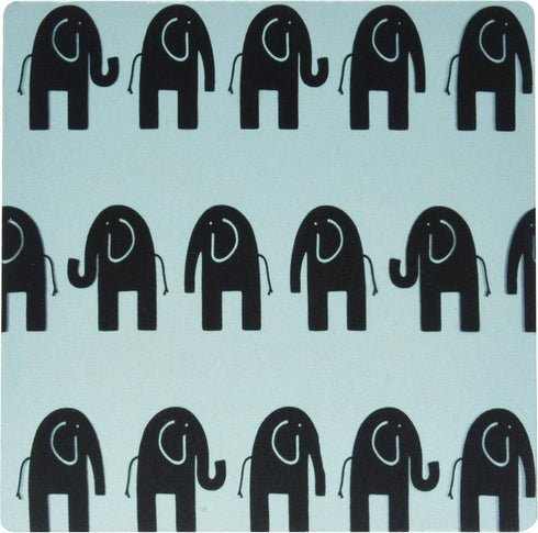 3dRose LLC 8 x 8 x 0.25 Inches Fun Elephant Walk Mouse Pad (mp_59751_1)...