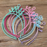XIMA 12pcs Spring Colors ABS Plastic Material Crown Girls Headbands Tiaras Head Band Princess Children Headear Hair Accessory (SP-Crown)...